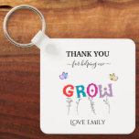 Tack för att du hjälpte mig att uppskatta Grow Tea Nyckelring<br><div class="desc">En linjekonst med elegant-skrivning för läraruppskattning,  tack vare kortet "Tack för att du hjälper mig att växa" med anpassade student namn och läraren namn.</div>