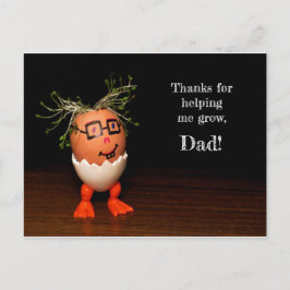 Tack för att du hjälpte mig att växa, Pappa-vykort Vykort