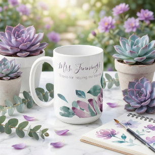 Tack För Att Du Hjälpte Mig Blomma Mugg