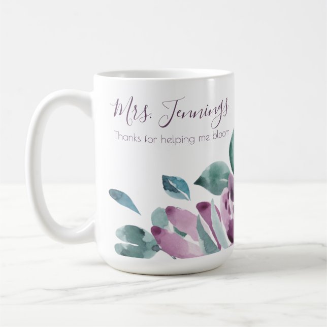 Tack för att du hjälpte mig blomstra Mugg (Vänster)