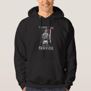 Tack för att du hjälpte Patriotic Veterans idag Hoodie