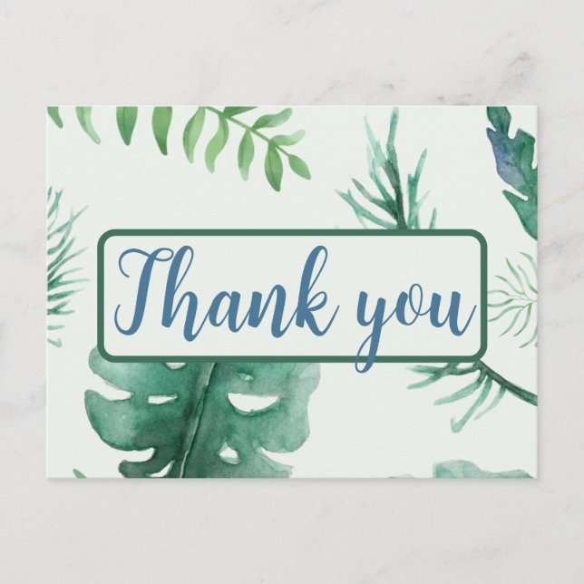 Tack för att du Jungle Safari-vykort Vykort (Framsida)