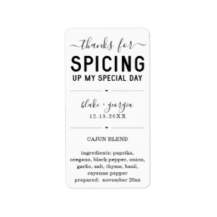 Tack för att du kan visa upp min Speciella dagsvar Adressetikett