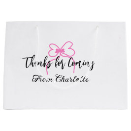 tack för att du kom add namn text meddelande rosa 