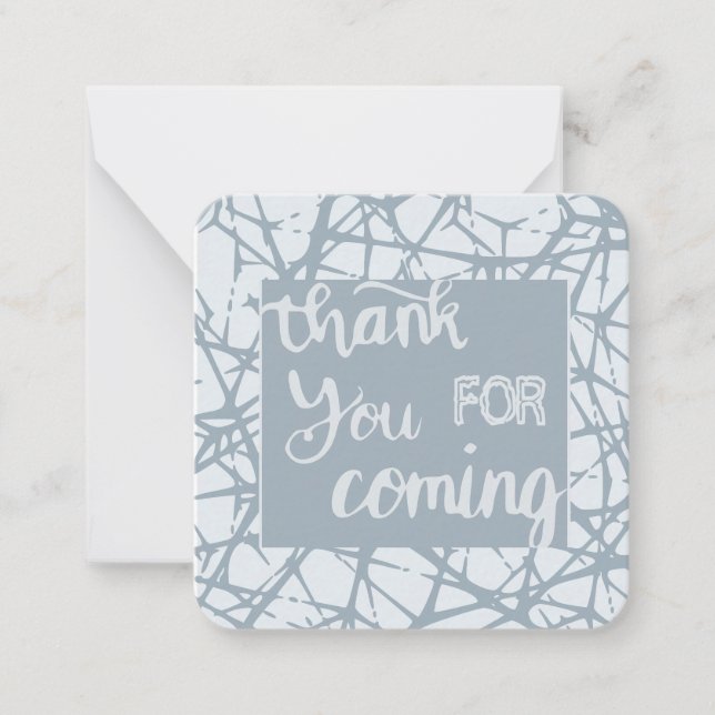 Tack för att du kom anteckningskort (Framsida)