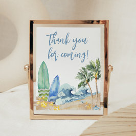 Tack för att du kom, baby i Beach Poster