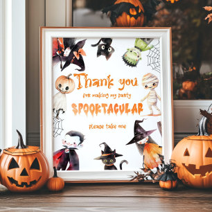 Tack för att du kom Halloween-kostymen party Poster