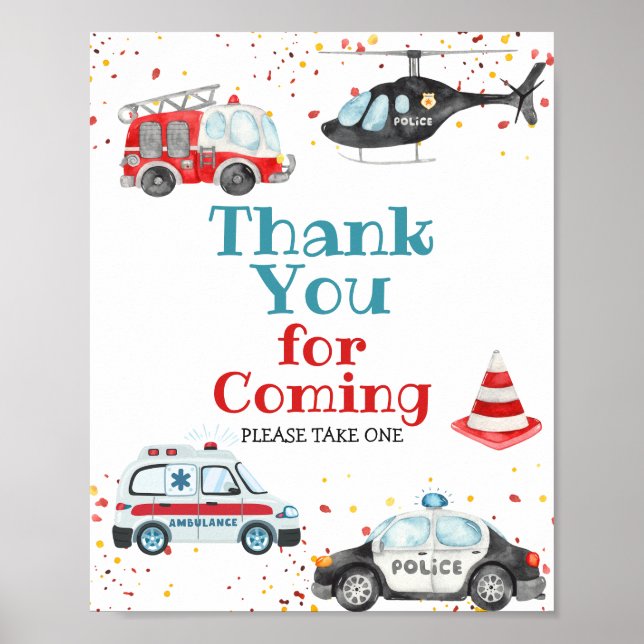 Tack för att du kom med larmsignalen Ljud Poster (Framsidan)