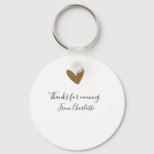 tack för att du kom namn sms guld hjärta nyckelring