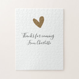 tack för att du kom namn sms guld hjärta pussel