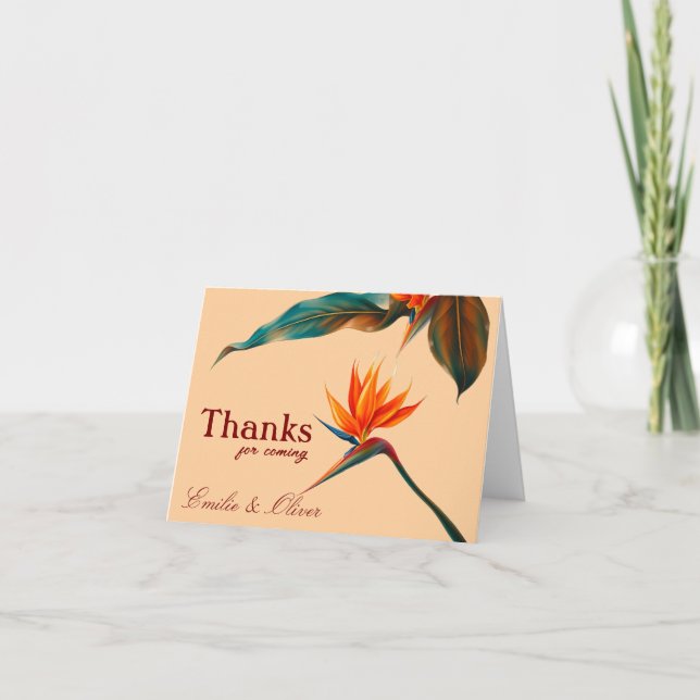 Tack för att du kom och ditt namn kort (Framsida)