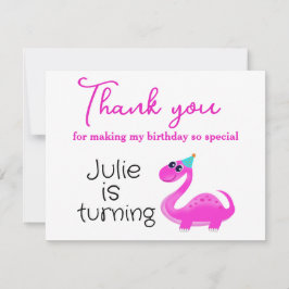 Tack för att du kom på min födelsedag kort