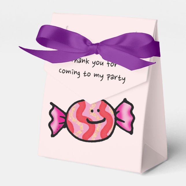 Tack för att du kom till min födelsedagsfest presentaskar (Framsidan Sidan)