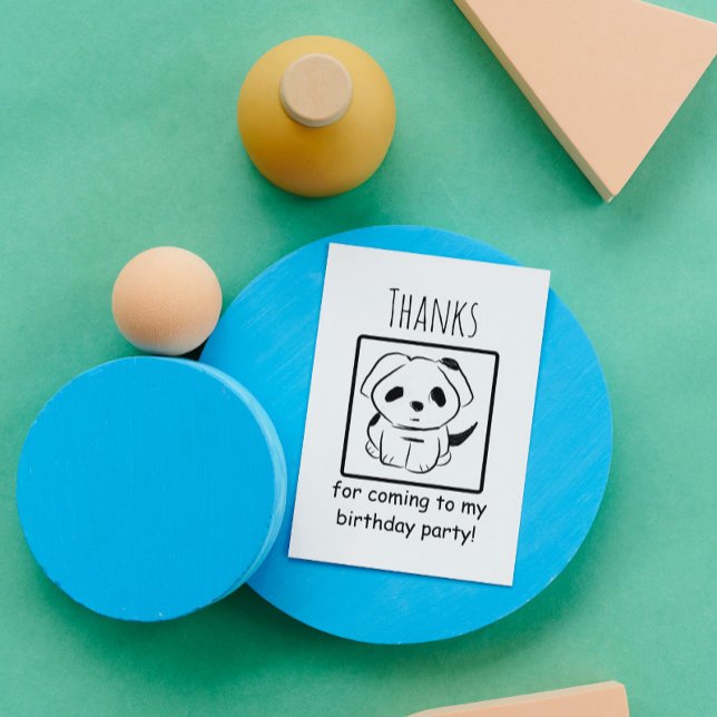 Tack för att du kom till min Födelsedagsfest Puppy (Skapare uppladdad)