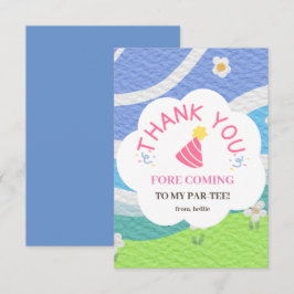 Tack för att du kom till mina parte-barn party kort