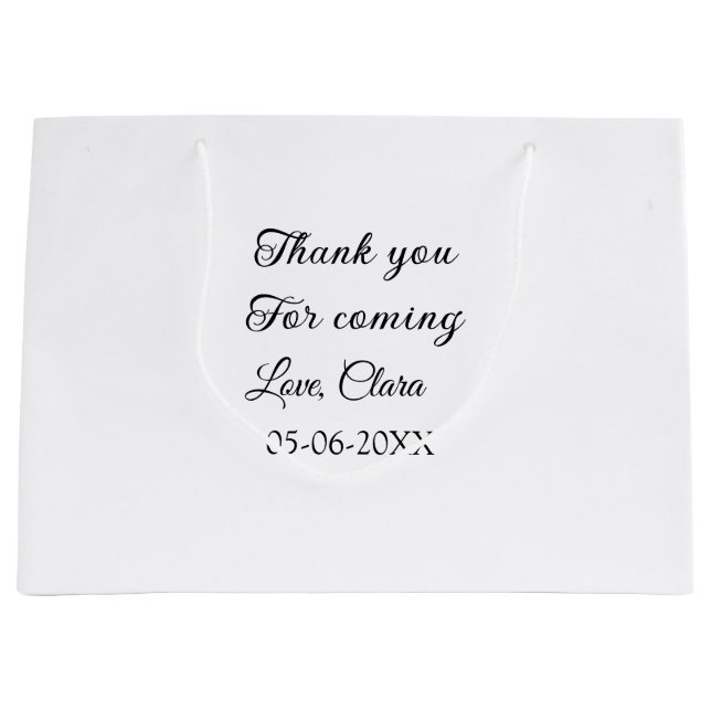 tack för att du kom tillägg namn sms  (Framsidan)