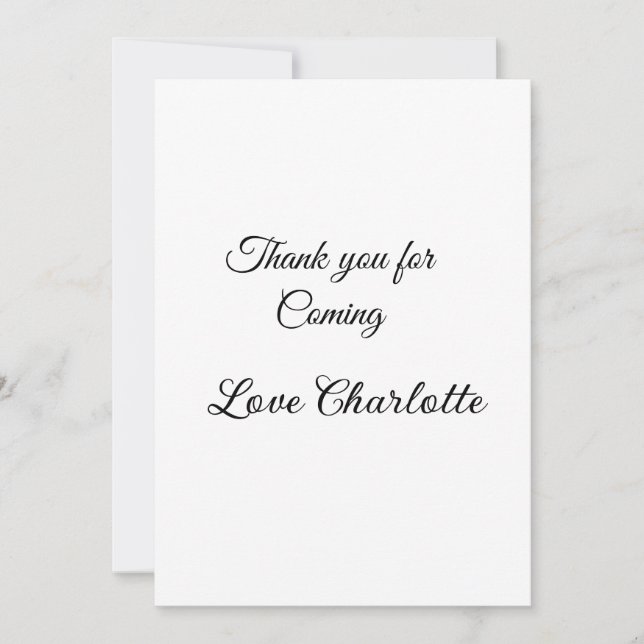 tack för att du kom tillägg namn sms  inbjudningar (Framsida)