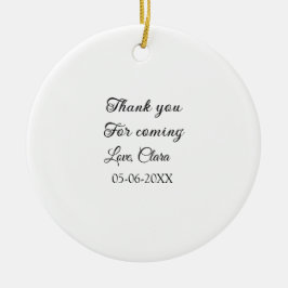 tack för att du kom tillägg namn sms julgransprydnad keramik