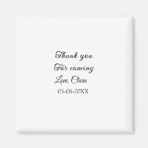 tack för att du kom tillägg namn sms  magnet