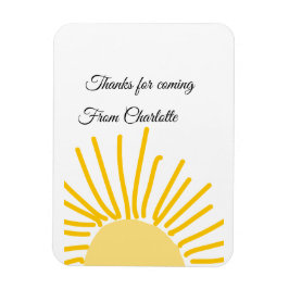 tack för att du kom tillägg namn sms sol magnet