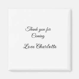 tack för att du kom tillägg namn textmeddelande  magnet