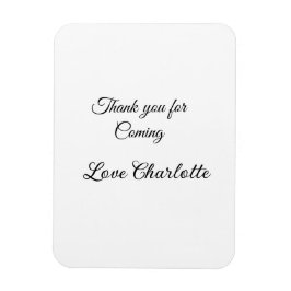 tack för att du kom tillägg namn textmeddelande  magnet