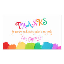 Tack för att du kommer med party-färgdekaler