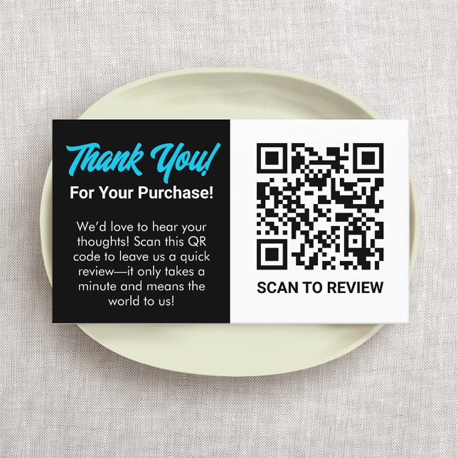Tack för att du köper QR-kodkortshöljet Visitkort (Thank you ror you purchase  with rquest for review QR Code )