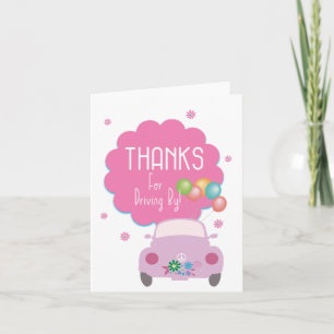 Tack för att du kör med Rosa bil Kort