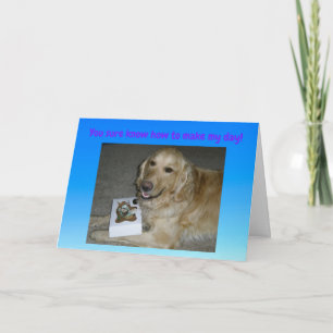 Tack för att du kort Golden Retriever med Tremor
