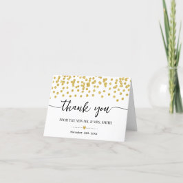 Tack för att du kort Guld Glitter Dots Möhippa Brö