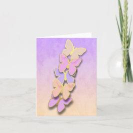 Tack för att du kortar Lila och Orange Butterflies