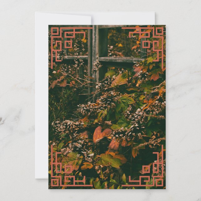 Tack för att du kortfärgsblad kort (Framsida)