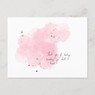 Tack för att du läkte något du inte bröt vykort