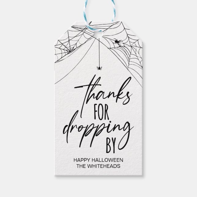 Tack för att du lämnade Halloween fest Presentetikett (Framsidan)