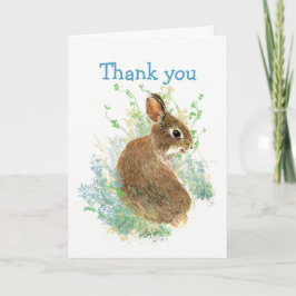 Tack för att du lyssnade på Cute Bunny Rabbit Kort