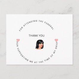 Tack för att du närvarade vid begravningen vykort