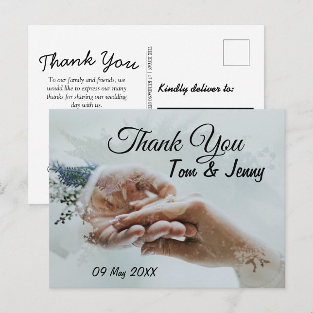 Tack för att du närvarade vid inbjudan (Fram/baksida)