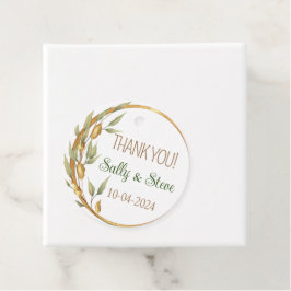 Tack för att du personliger bröllopsförmånen för m gåvor etiketter