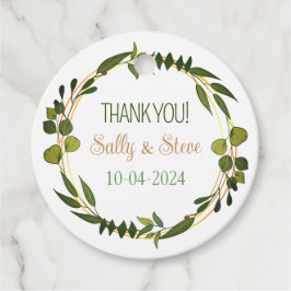 Tack för att du personliger bröllopsförmånen för m gåvor etiketter