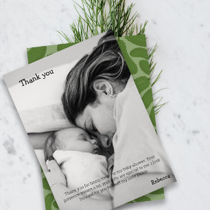 Tack för att du plockar babyduschen