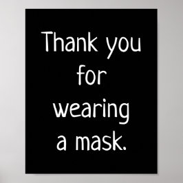 Tack för att du Poster en mask