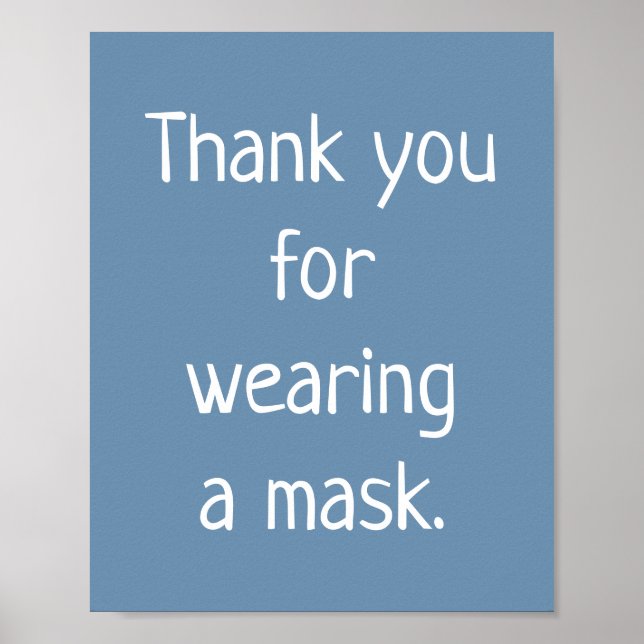 Tack för att du Poster en mask (Framsidan)