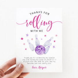 Tack För Att Du Rullade Med Mig På Bowling Rosa Fö