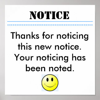 Tack för att du såg det här nya nej... poster