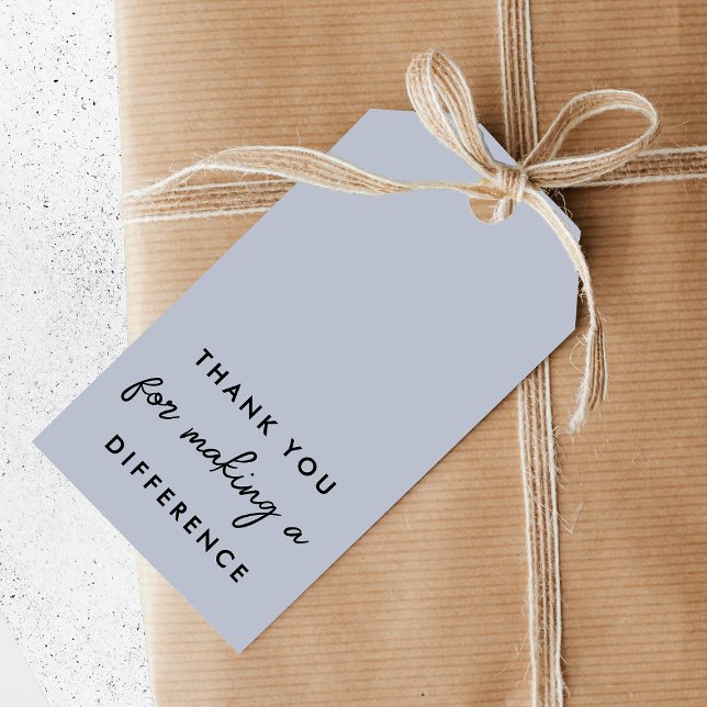 Tack för att du Skapar en skillnad Presentetikett (Skapare uppladdad)
