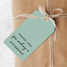 Tack för att du Skapar en skillnad Presentetikett