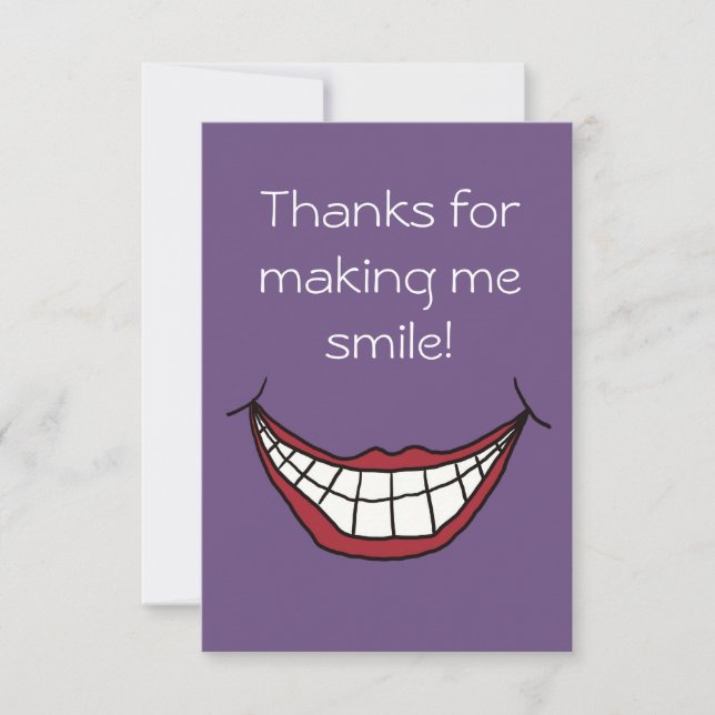 Tack för att du skapar mig le! (Framsida)