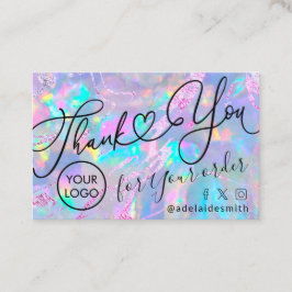 Tack för att du skriver opal struktur affärskort visitkort