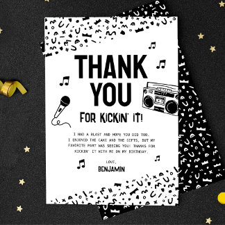 Tack för att du sparkade det med mig 90-talets hip kort